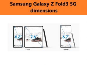 Samsung Galaxy Z Fold3 5G dimension