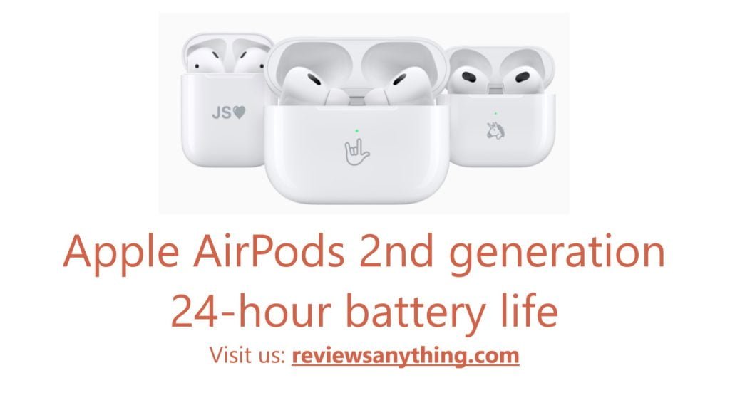 Apple AirPods 2nd generation 24-hour battery life