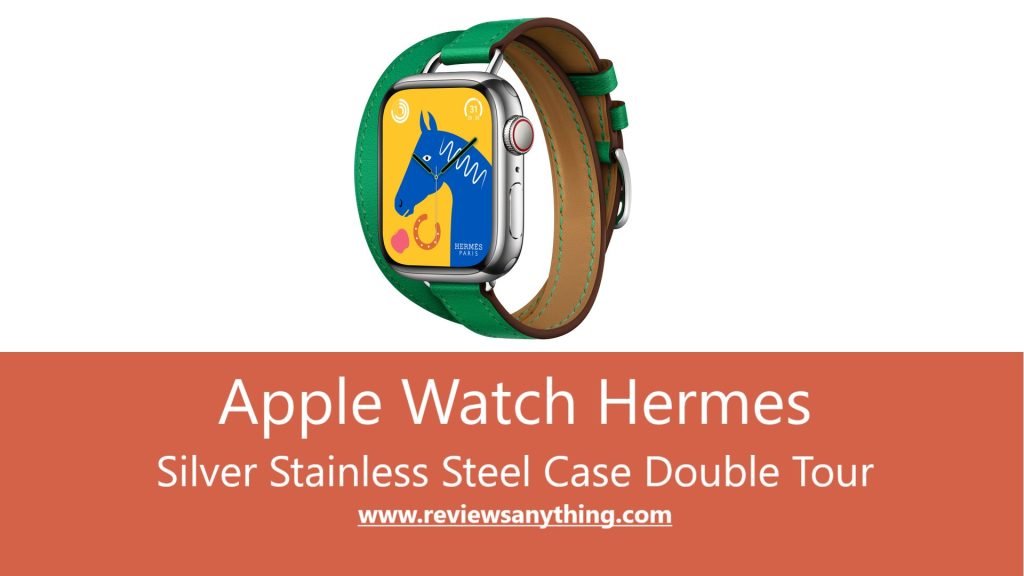 Apple Watch Hermes Silver Stainless Steel Case Double Tour