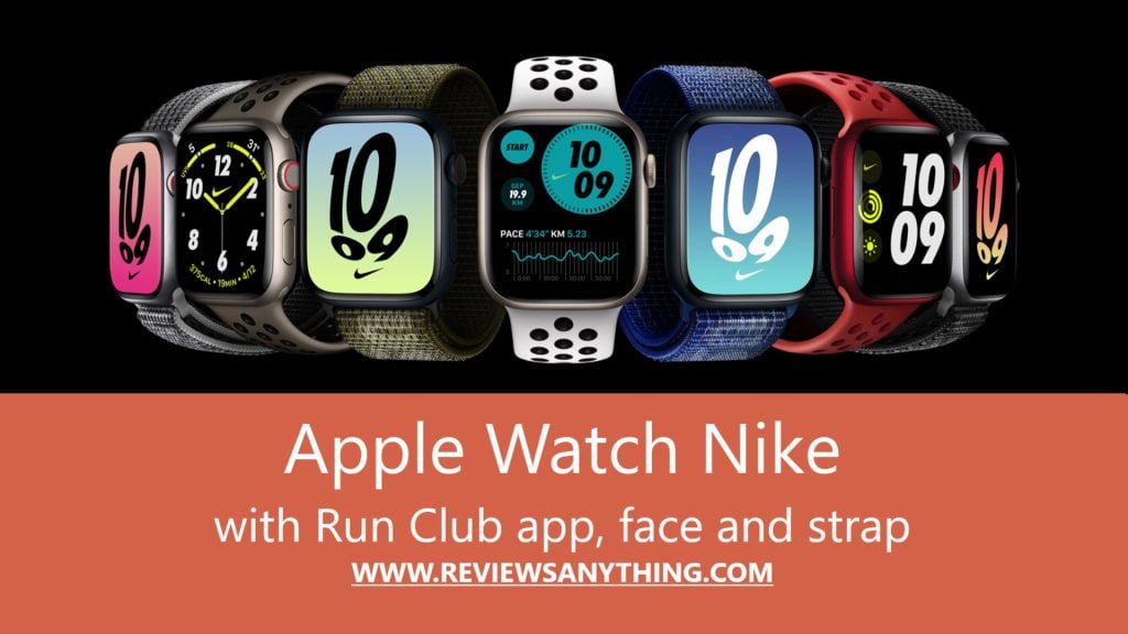 Apple Watch Nike Run Club app face and strap