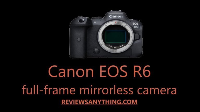 Canon EOS R6 full-frame mirrorless camera