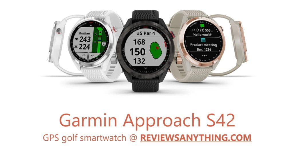 Garmin Approach S42 GPS golf smartwatch