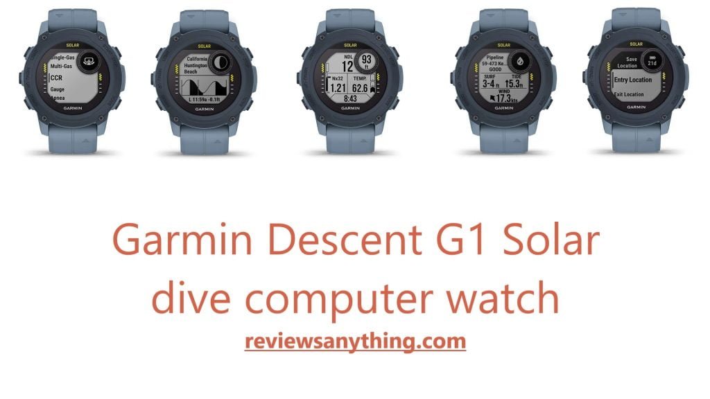 Garmin Descent G1 Solar dive computer watch