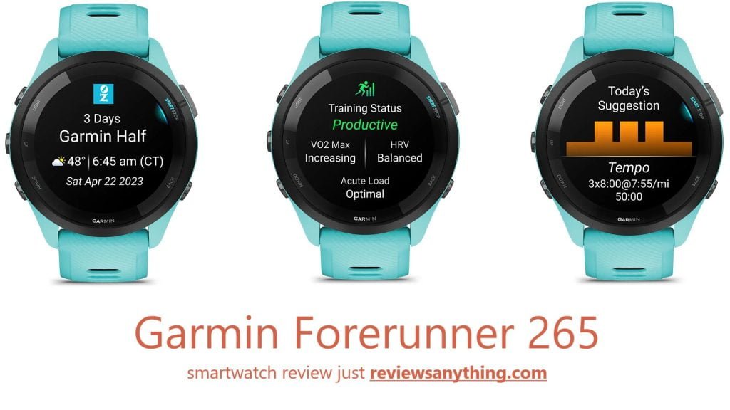 Garmin Forerunner 265 smartwatch review