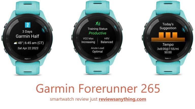Garmin Forerunner 265 smartwatch review
