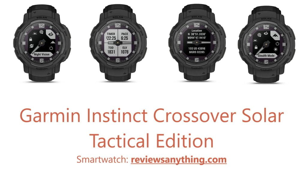 Garmin Instinct Crossover Solar Tactical Edition