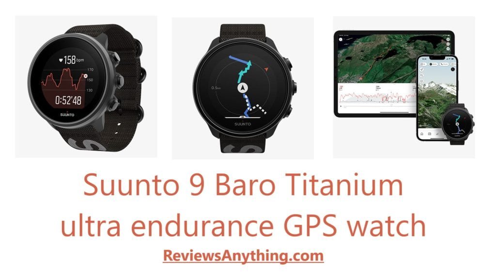 Suunto 9 Baro Titanium ultra endurance GPS watch