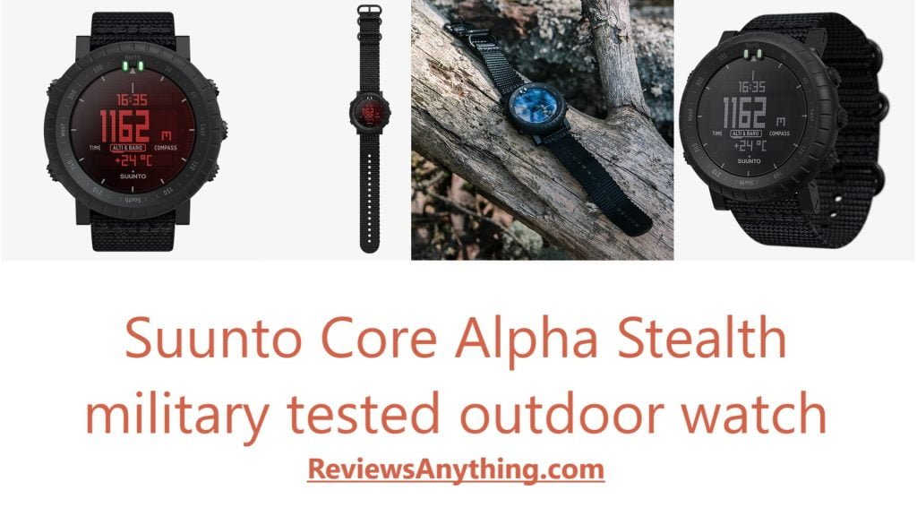 Suunto Core Alpha Stealth military tested outdoor watch