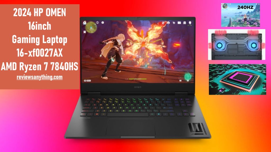 The 2024 HP OMEN 16-inch Gaming Laptop 16-xf0027AX AMD Ryzen 7 7840HS